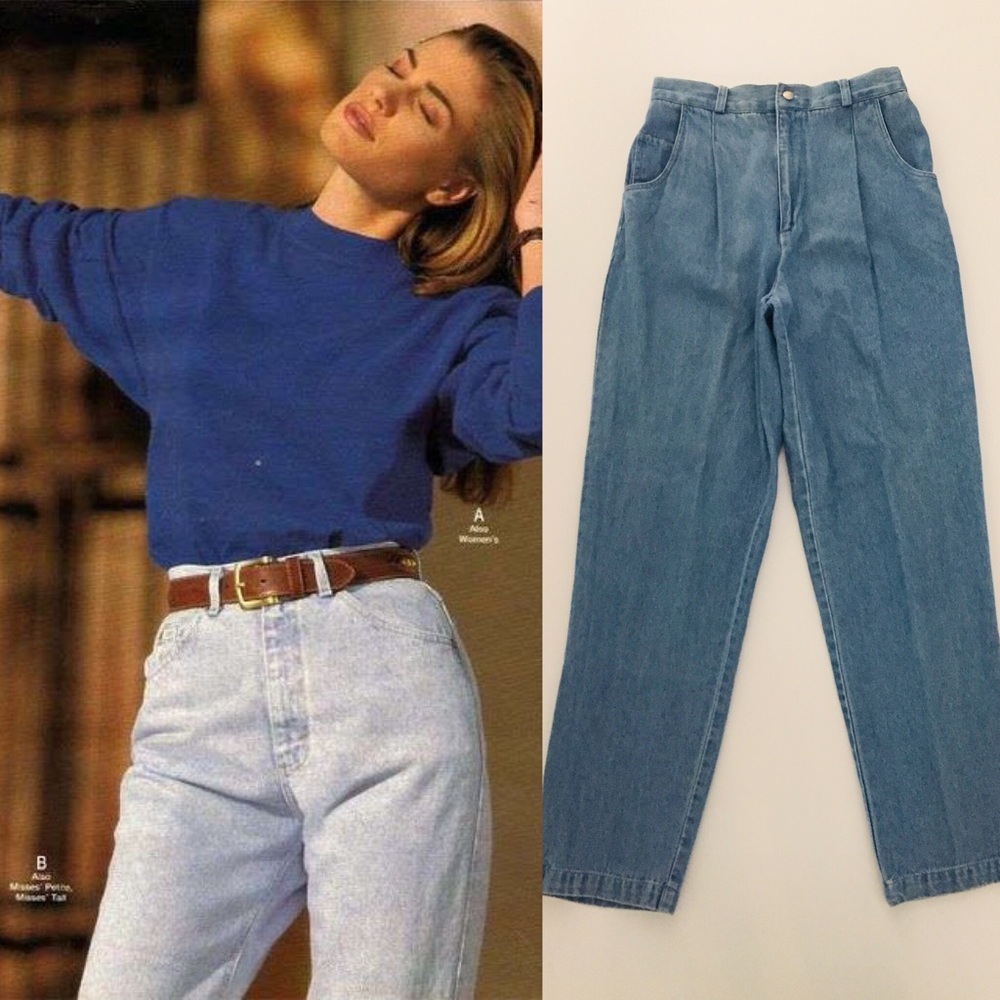 Vintage 80’s High Waisted Jeans - Picture 1 of 7